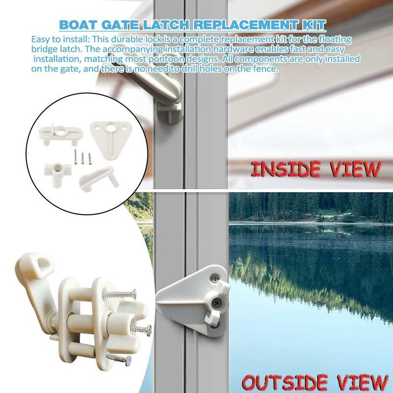 Pontoon Gate Latches Simple RV Door Latch Portable Boats Accessories Marine Boats Door Latches Multifunctional Yacht Buckle