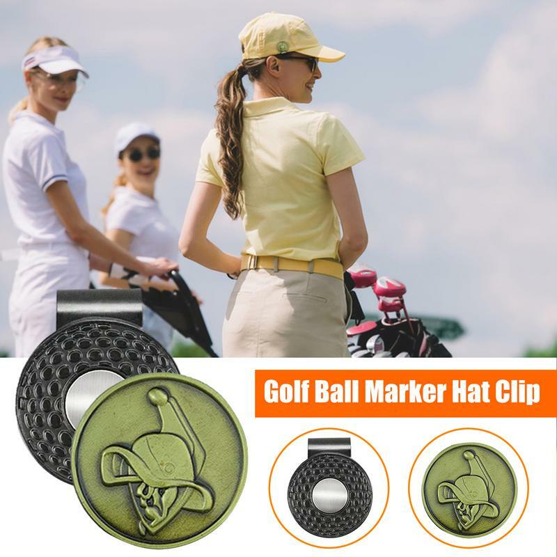 Magnetic Golf Ball Marker Hat Clip Metal Golf Ball Marker With Hat Clip Accessory Golf Accessories For Men Women Golfer For Golf