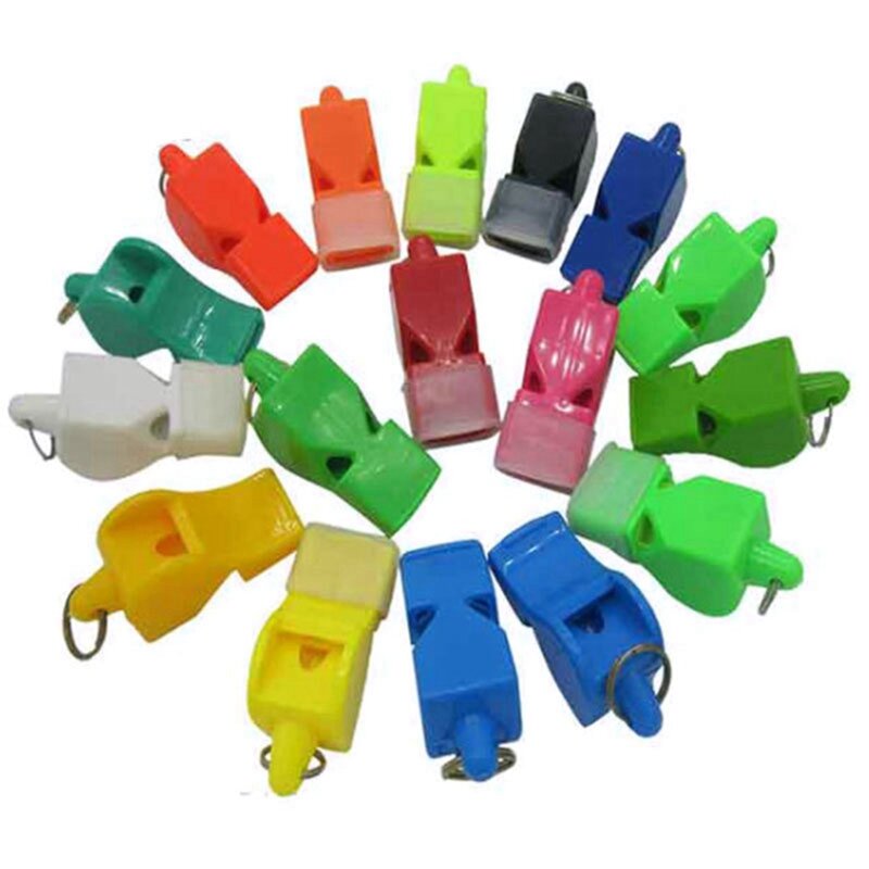 250 Pcs Non-Nuclear Professional Referee Whistle Fox Whistle Plastic Life-Saving Whistle Special For Game