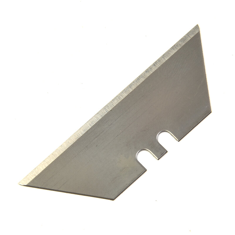 10 szt. Trapezoidalny zestaw zapasowe ostrze ze stali węglowej zestaw ostrzy rzemiosło artystyczne narzędzia wielofunkcyjny nóż 2.36 × 0,7 Cal