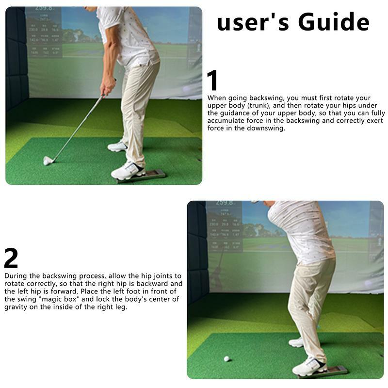 Portátil Golf Swing Training Aid Pedal, Swing Leg Gravidade, Correção de postura, Trainer Golf Suprimentos, Movable