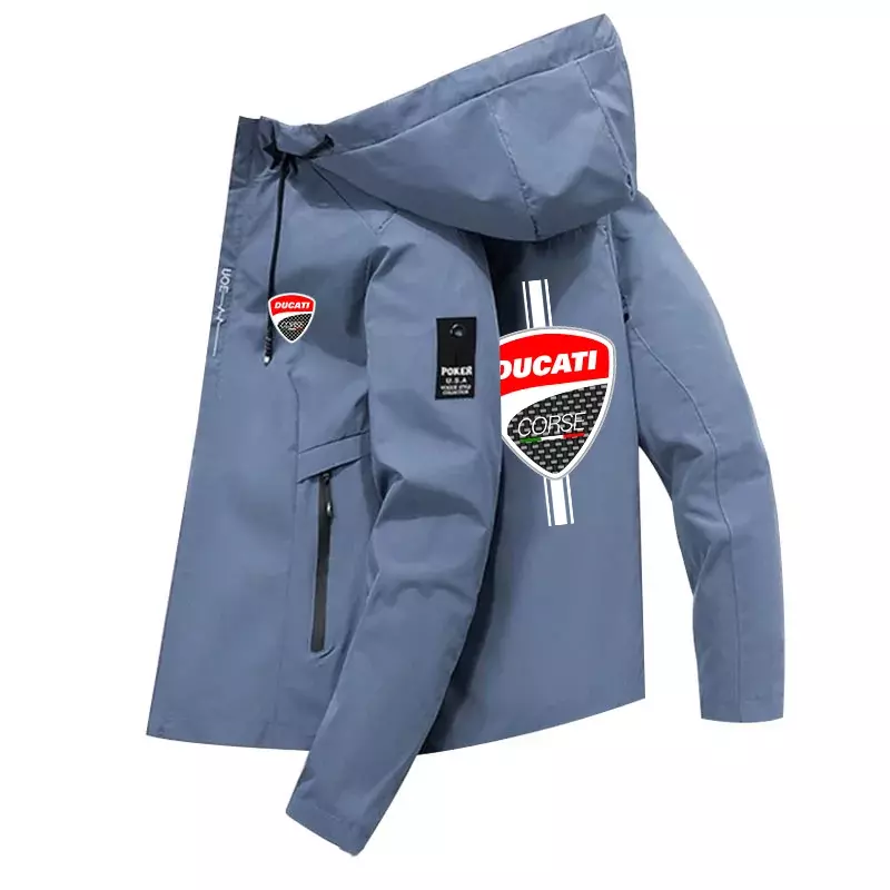 남성용 방풍 지퍼 재킷, 하이 퀄리티 후드 야구 재킷, 야외 스포츠 재킷, 용수철 및 겨울, 2024 신상