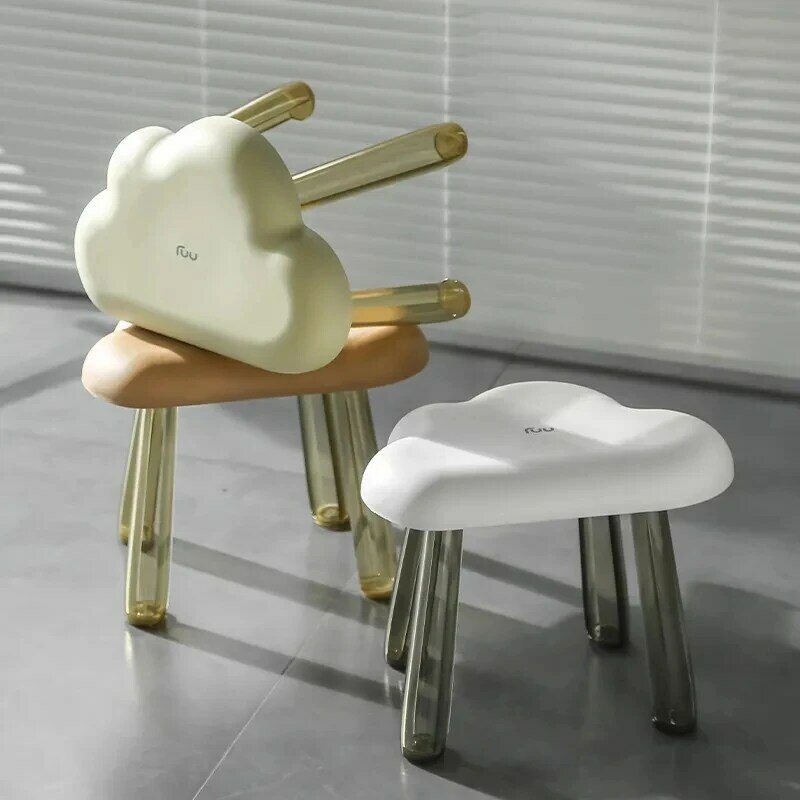 อะคริลิคใสเก้าอี้อาบน้ำเด็กกันลื่น, เก้าอี้สตูลสร้างสรรค์เก้าอี้เปลี่ยนรองเท้าอย่างหนาทำจากพลาสติก