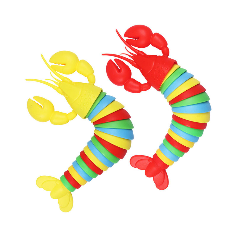 New Cartoon Lobster Head Slug Fidgets Toy Antistress Decompression Child Adult Gift Kids Toy Gift Stress Relief Fingertip Toy