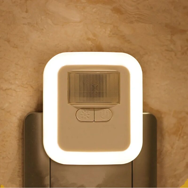 Dimmable branco quente LED Night Light com controle de luz, 5 modos, 110V, 220V