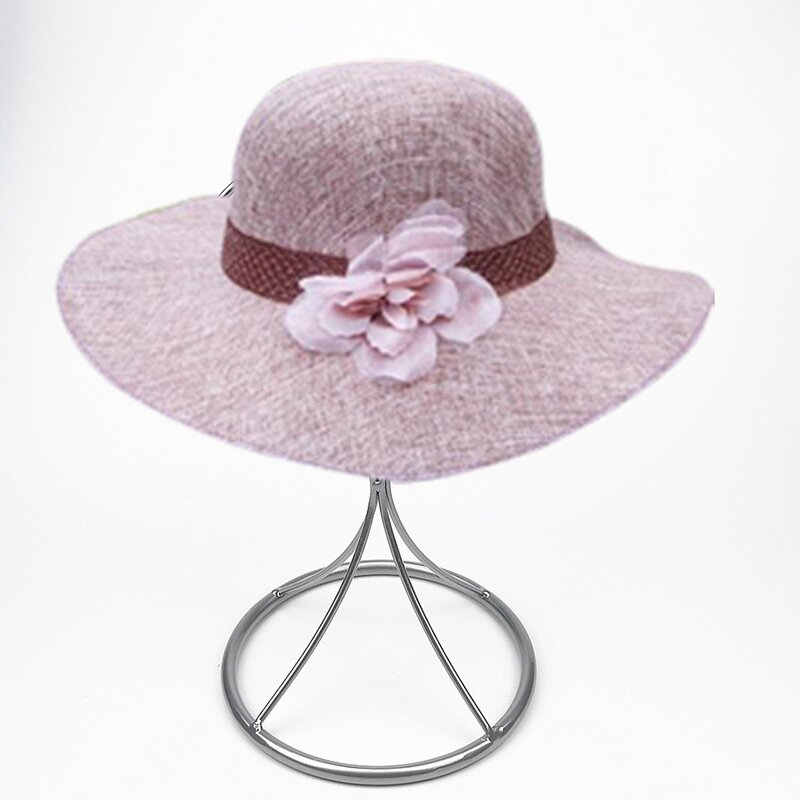 Modelo do chapéu Stand para Tabletop Wig Cap, Bonnet Display Rack, branco