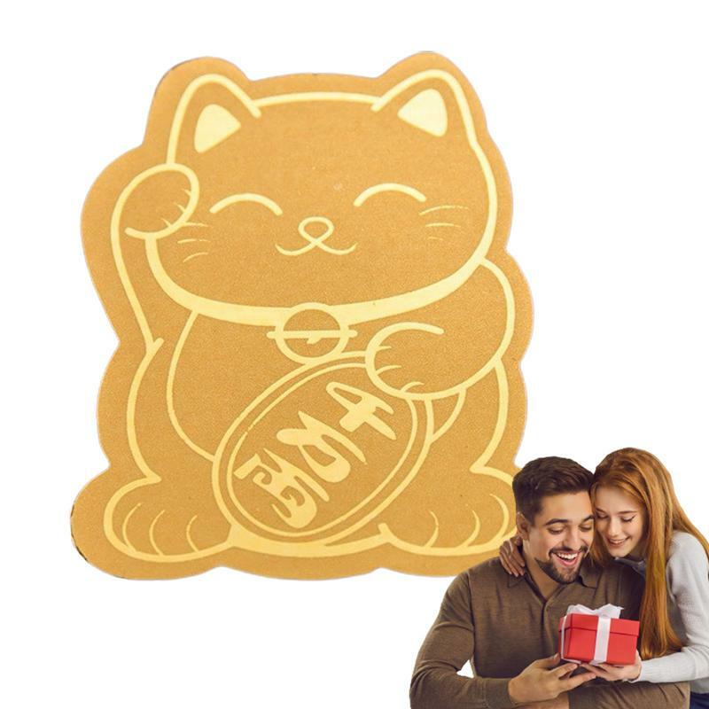 Lucky Cat Decal Fortune Cat Mobile Phone Sticker Electronic Devices Stickers Good Luck Cat Decals For Mobile Phones Laptops
