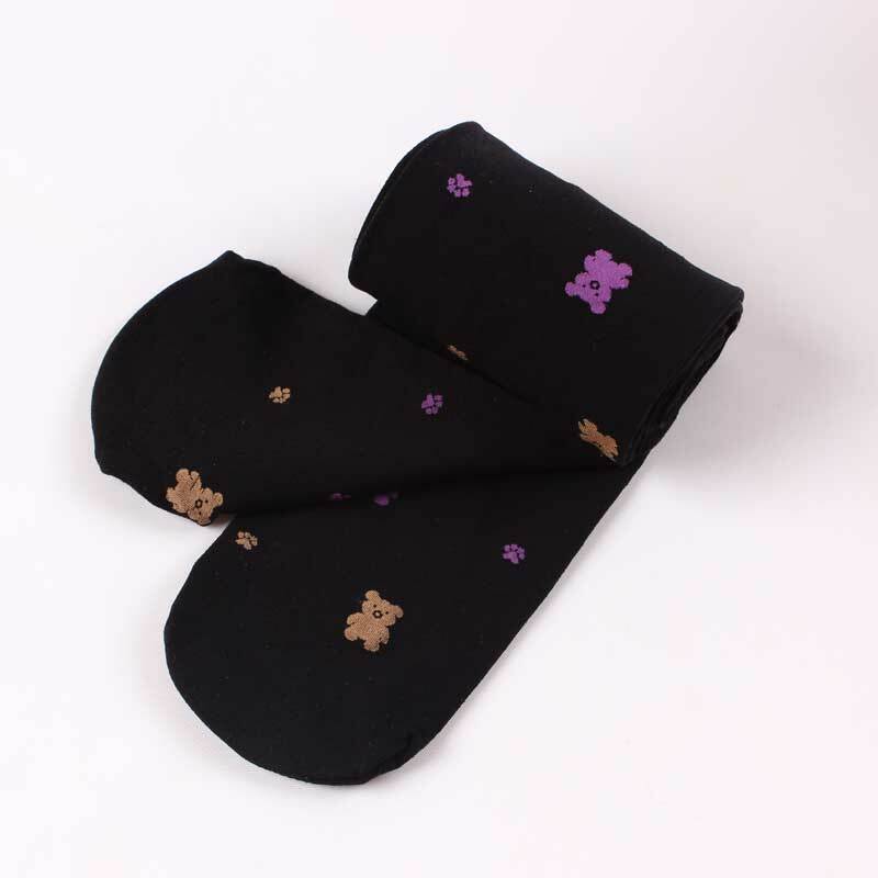 children Girls Pantyhose dance High Quality Velvet Cute bear Tights for baby kids tights Spring autumn Stocking patterned tights