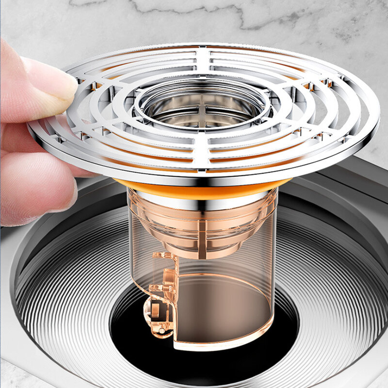 Easy To Clean Insect-Proof Floor Drain No Smell Bathroom Toilet Sewer Shower Drain Modern Convenient