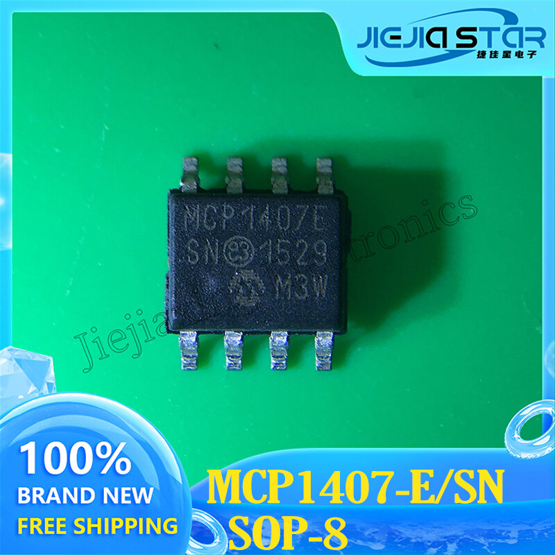 Original-Mikrocontroller-Chip, versand kostenfrei, mcp1407, mcp1407e, MCP1407-E, sn, sop8, 100% nagelneu, auf Lager, 3-10 Stück