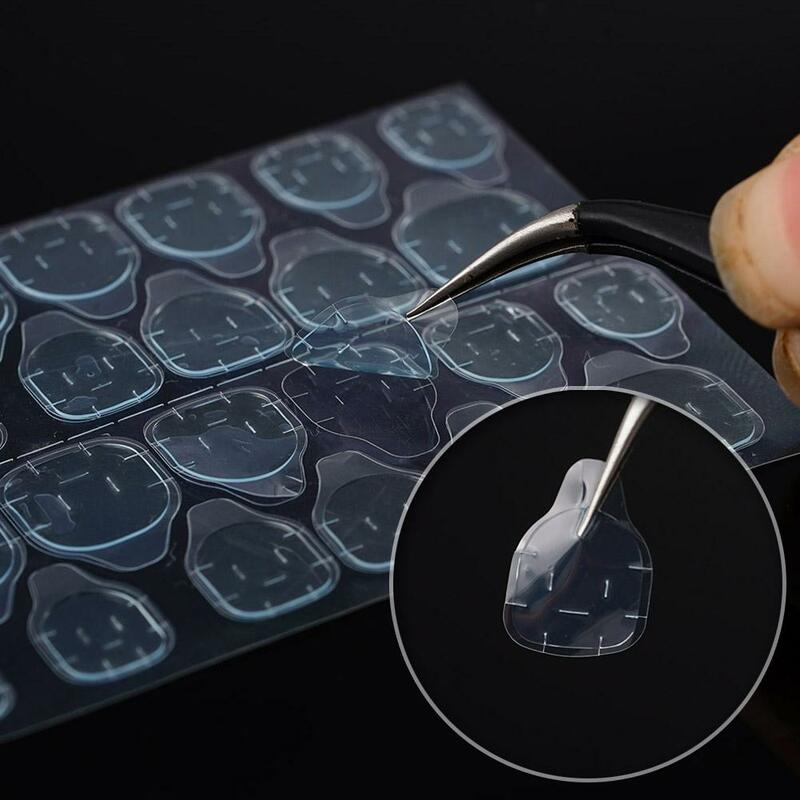 Двухсторонние наклейки желеобразный прозрачный клей для ногтей накладные ногти многоразовый клей накладные ногти «сделай сам» инструменты двусторонние наклейки желе