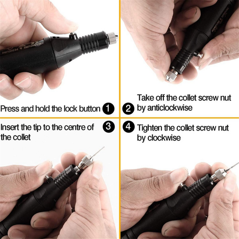 Engraving Tool Kit, Electric Corded Engraver Pen DIY Rotary Tool for Glass Wood Ceramic Metal Plastic US Plug