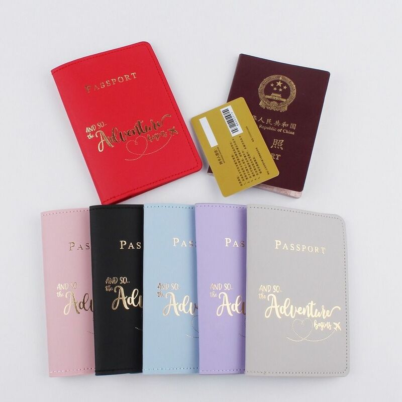 Airplane Check-in Name ID Address PU Leather PU Card Case Travel Accessories Passport Protective Cover Passport Holder