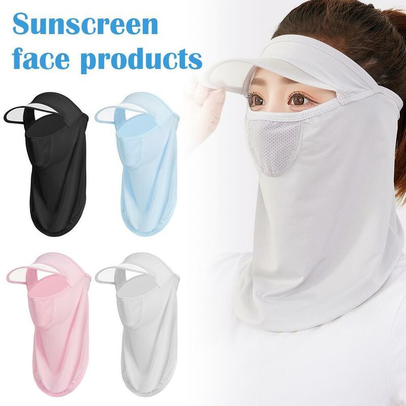 Quick Drying Fishing Cap Face Neck Cover UV Protection Visor Mask for Women Men Outdoor Sports Hanging Hat Shawl