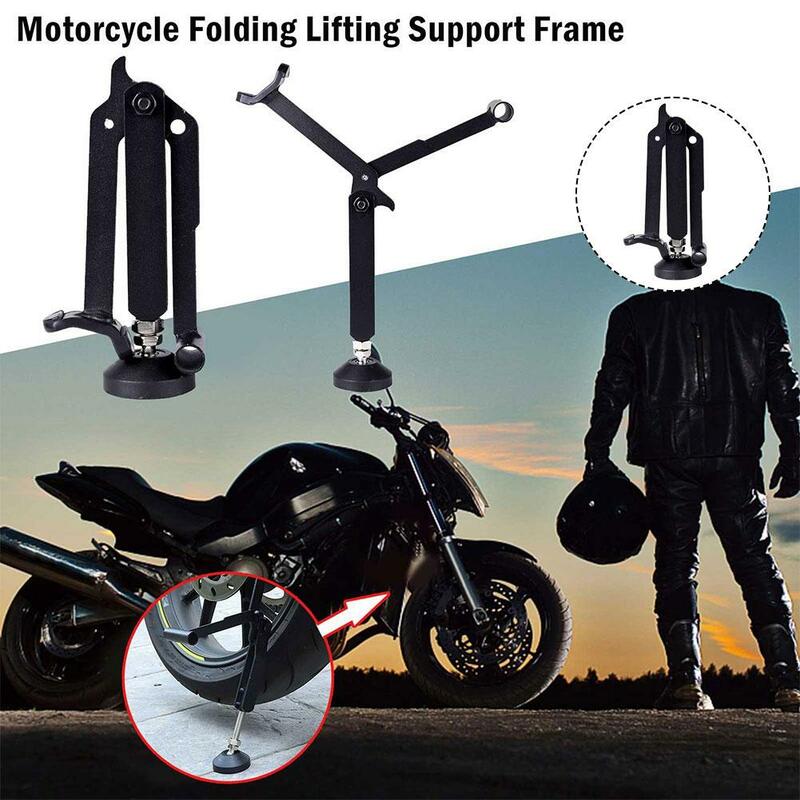 Stable Motorcycle Lifting Support Frame - Portable Folding Crane Frame With Upgraded Armrest For Energy Saving W5W6