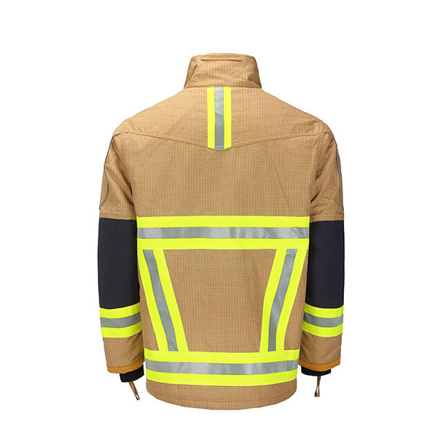 PBI  Firefighter coat and trousers fireman suit with gold color