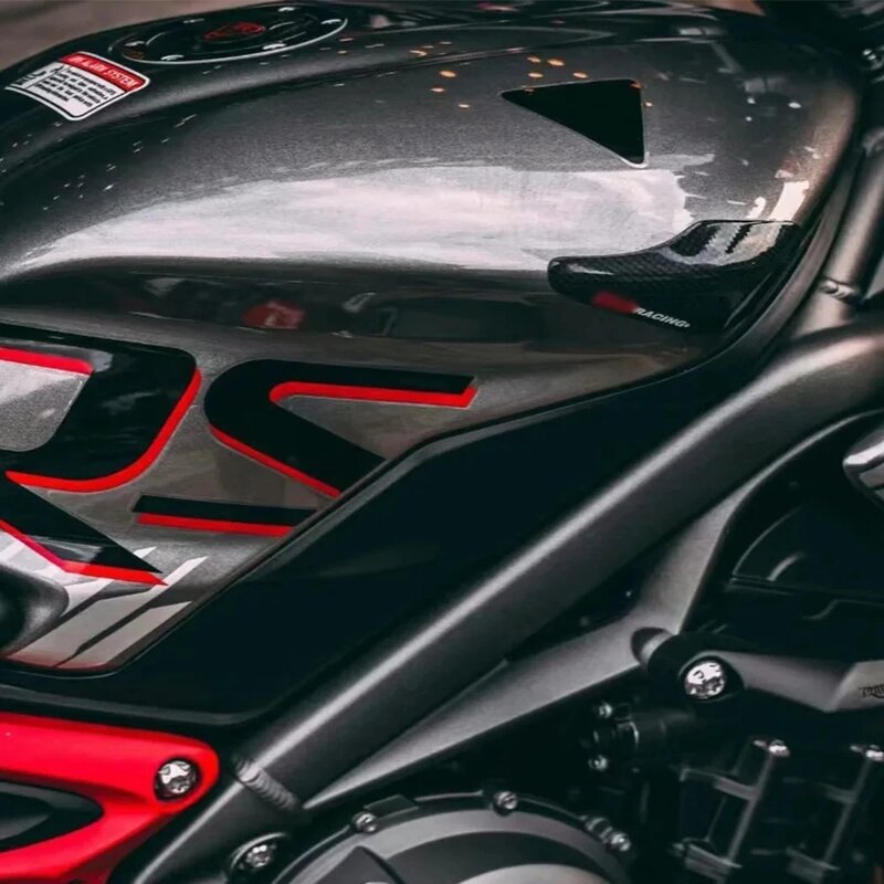 100% Pure 3K Carbon Fiber For Daytona Moto2 765 / Street Triple 765 S R RS 2017-2023 Carbon Fibre Tank / Tail Sliders