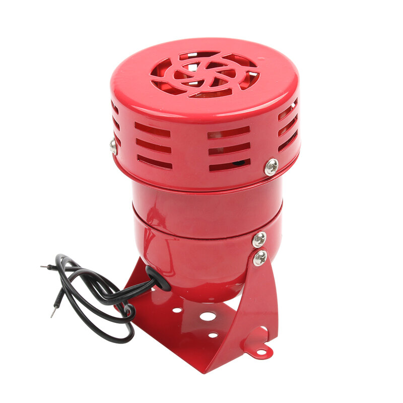MS-190/290/390 DC 12V 24V 220V 110V rot Mini Metall Motor Sirene Industrie Alarm Sound elektrischer Schutz gegen Diebstahl 130db