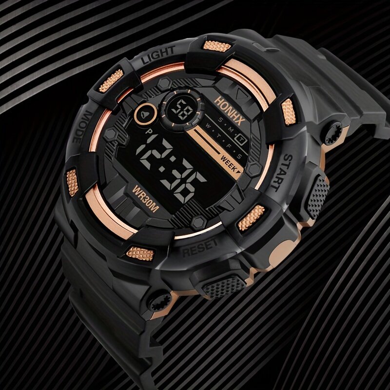 Sporty Digital Watch for Teens - Easy-Read Display, Silicone Band, Multi-Feature, Ideal Gift