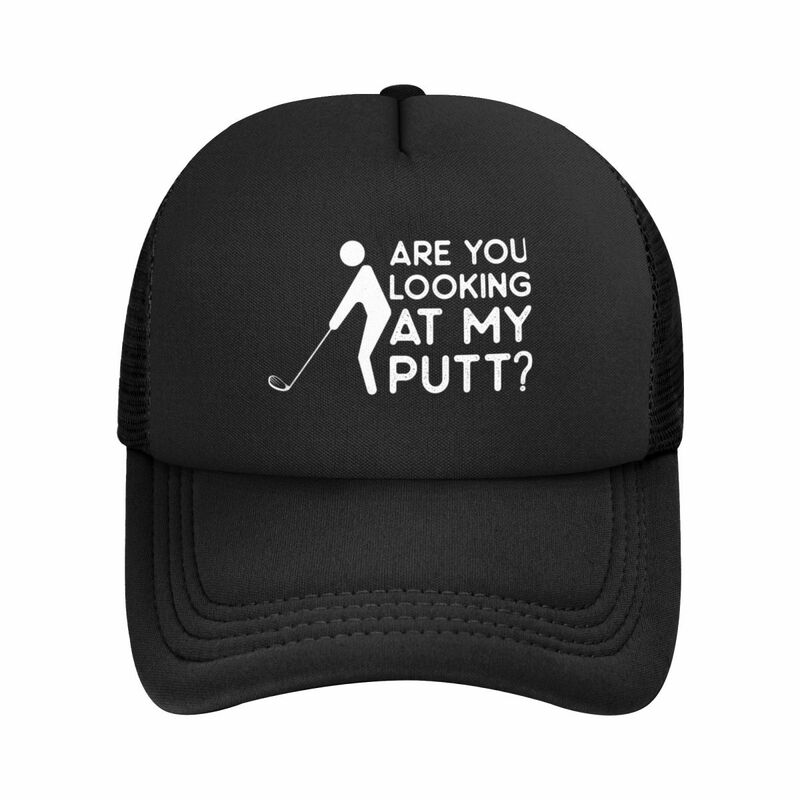 قبعات البيسبول للجولف للرجال والنساء ، هل تنظرون إلى مضرب الغولف ، قبعات شبكية ، قبعات رياضية