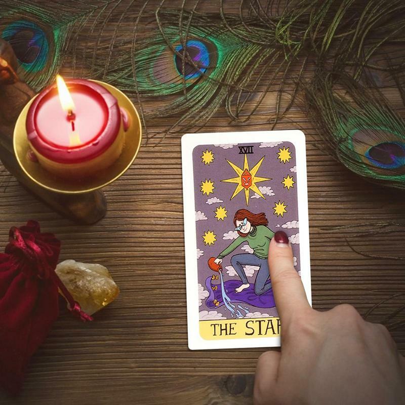 Cartas de Tarot de aventura para principiantes, baraja de Tarot tradicional clásica para adivinación, adivinación, juego de mesa