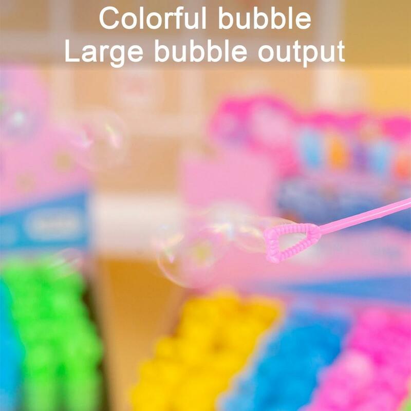 Juguete de burbujas portátil para niños, juego de soplador de burbujas para parque al aire libre, favores de fiesta, Mini varita de burbujas a prueba de fugas, 48 piezas