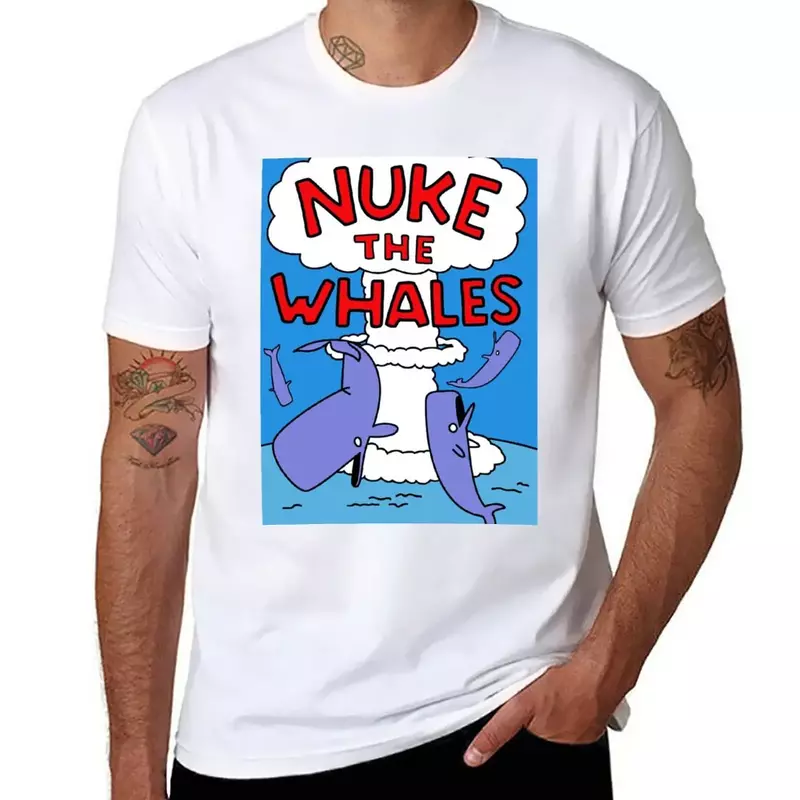 Nuke The Whales T-Shirt manches courtes, vêtements pour hommes, coutumes scopiques