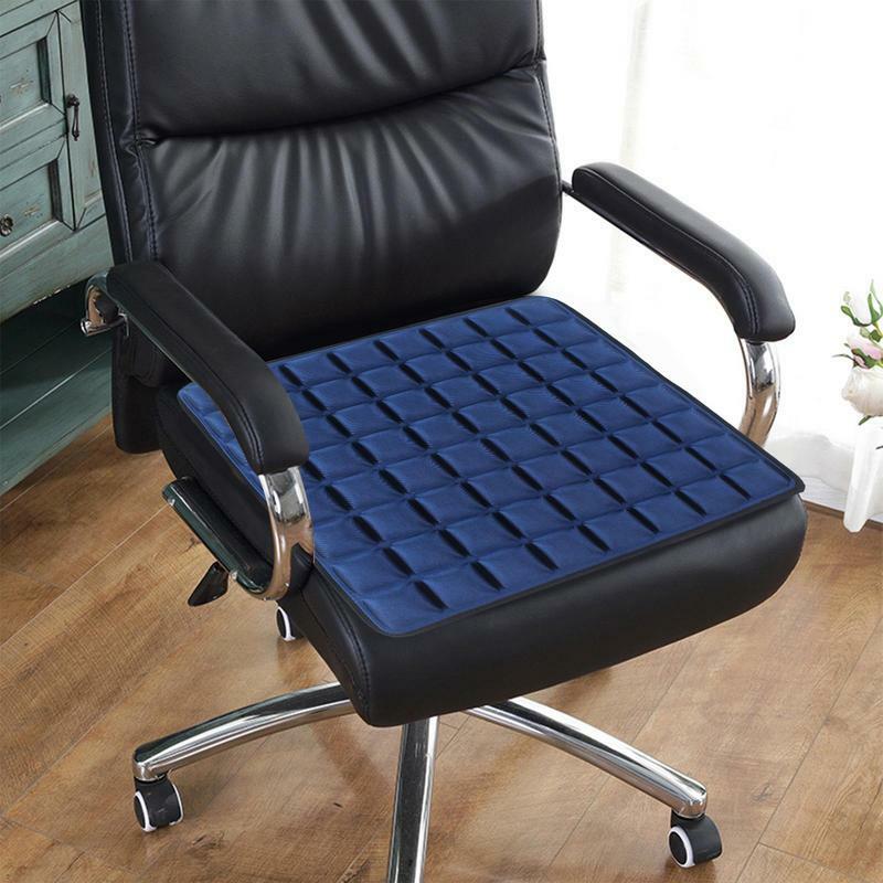 Cuscino del sedile per sedia da scrivania cuscino da seduta 3D antiscivolo cuscino per sedia supporto per glutei in cotone traspirante confortevole