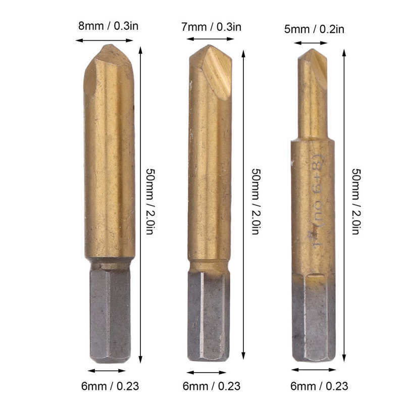 Broken Screw Remover Screw Extractor Set High Hardness for Home for Industry