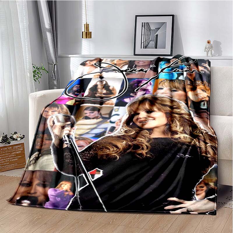 Classic Latin Singer Jenni Rivera Printed Blanket Fanart Flannel Blanket Fashion Soft Warm Blanket Home Daybed Picnic Blanket