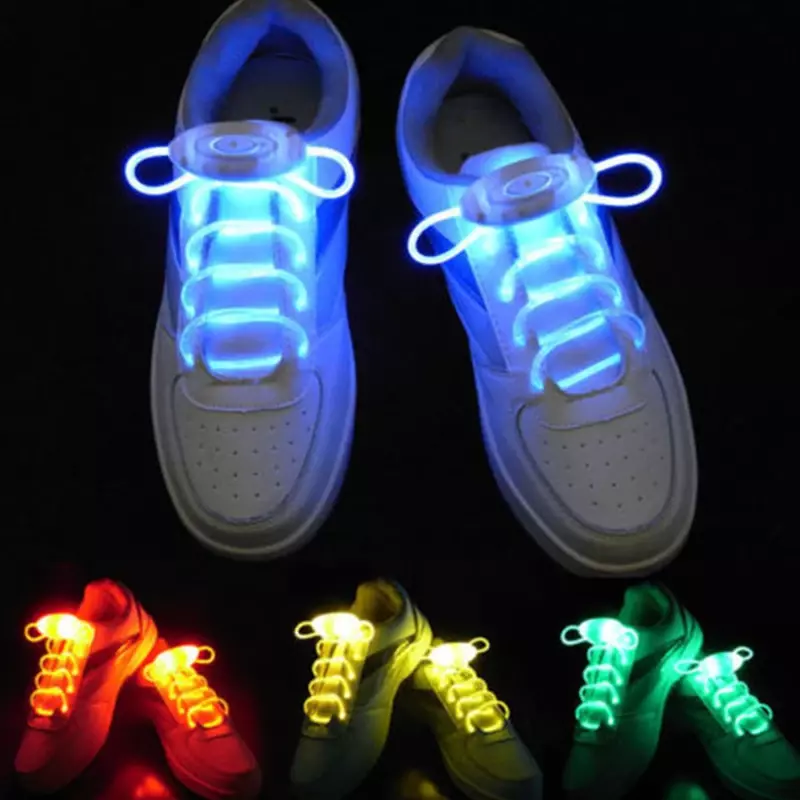 LED 스포츠 신발 끈 플래시 라이트 업 글로우 스틱 스트랩 신발 끈 파티 클럽 새로운 도착 프로모션