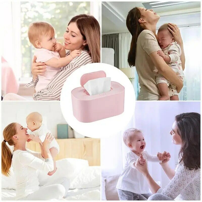 Diaper Wipe Warmer Portable USB Wet Towel Heater Evenly Overall Heating Diaper Wipe Warmers Suitable For 80 Padded Wipes Toddler