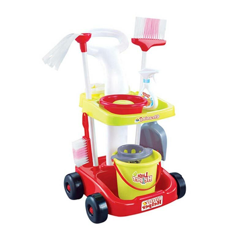 1 Set Kids Children Role Play Toy Simulation Cleaning Kit Multi-functional Safety Plastic