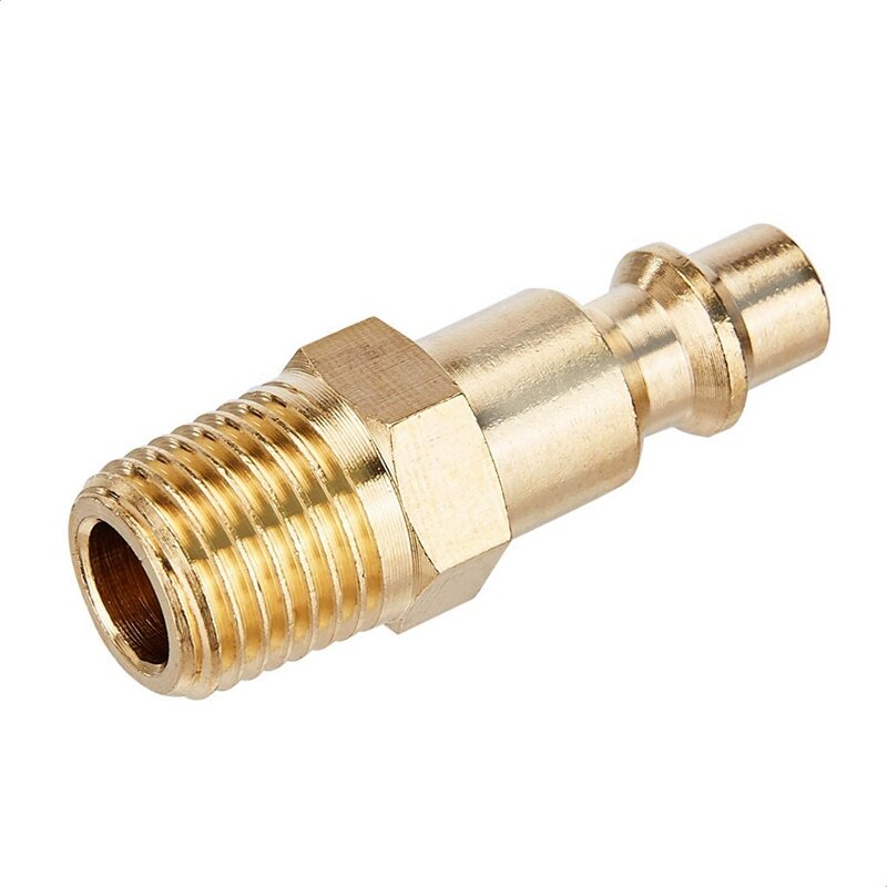14 Pcs Quick Connect Brass Air Coupler And Plug Kit -Industrial Type 1/4 Inch NPT Solid Brass Quick Connect Fittings Set