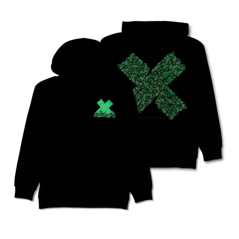 Xplr SAM and colby Bone มีฮู้ดเรืองแสงในที่มืดสำหรับผู้ชายผู้หญิง Hip Hop hoodies แฟนๆเสื้อกันหนาวเสื้อผ้าลำลอง