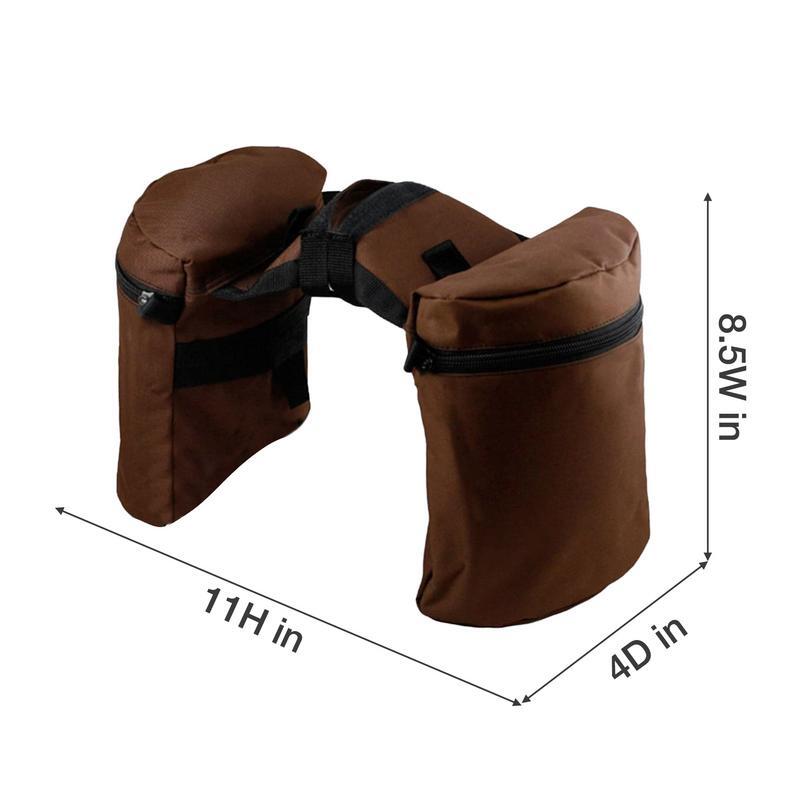 Horn Saddle Bag Set Large Capacity Durable Pommel Saddlebag Combo For Cross Country Riding Saddle Bag Luggage Bags