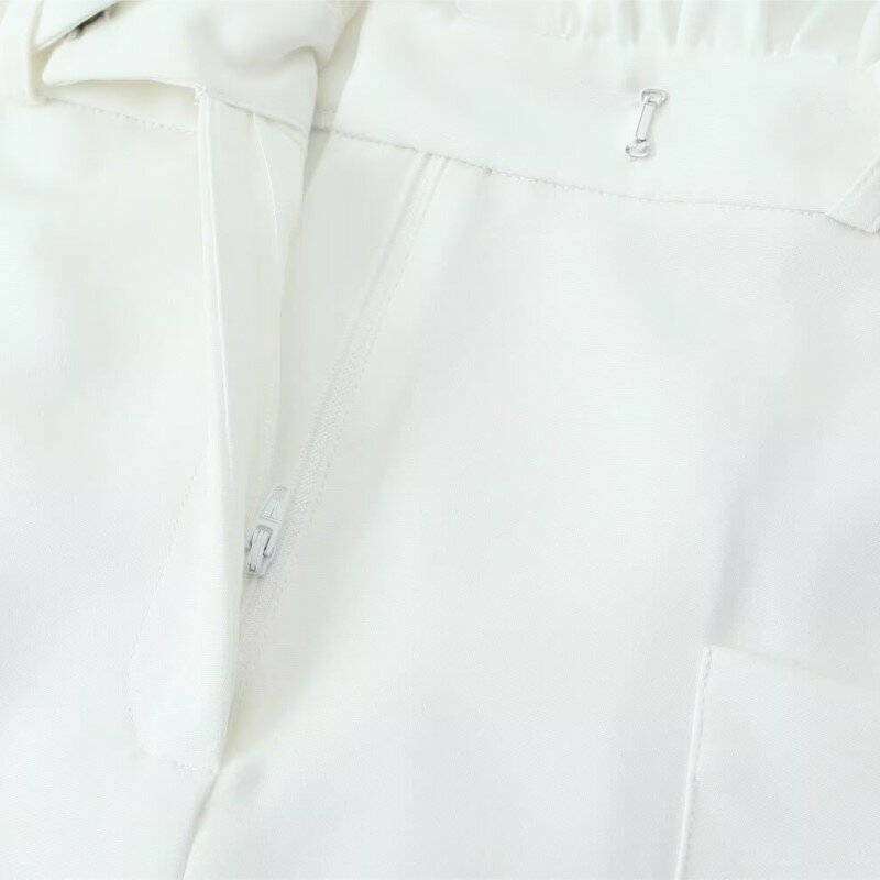 TRAF-vestido Midi con botones Para Mujer, traje de primavera y verano, con cinturón de decoración, con solapa y mangas cortas, ajustado, con pliegues en la cintura