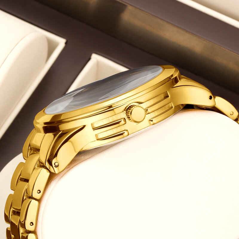 Бренд YaLaLuSi, женские часы, популярное золото, простой стиль 2024, новая коробка для удаления часов, ионное позолота