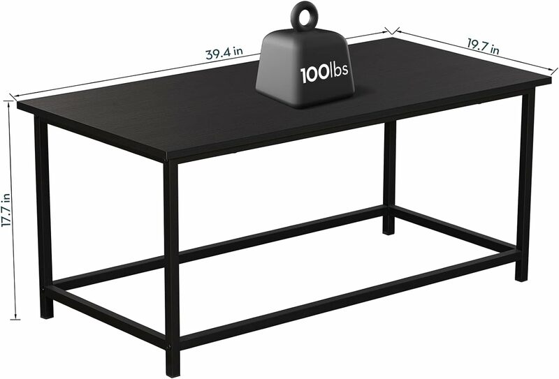Журнальный столик простой современный прямоугольный центральный столик открытое пространство минималистичный для гостиной дома офиса промышленные коктейльные столы