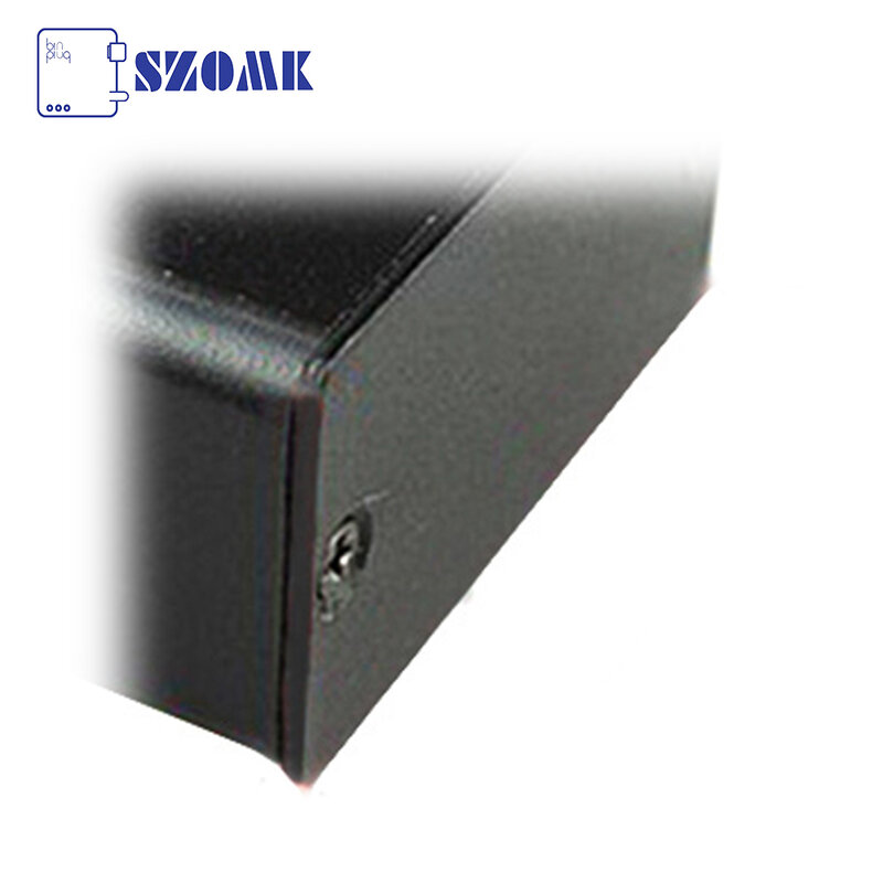 Szomk 전자 알루미늄 박스, DIY 블랙 파우더 코팅 알루미늄 케이스, 소형 인클로저 알루미늄 프로젝트 박스, 23*44*40mm, 4 개