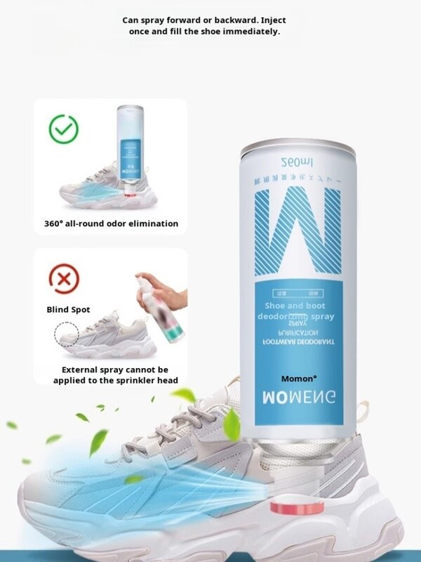 Espray desodorante para calzado de alta eficiencia, desodorante bactericida para pies, espray desodorante para zapatos