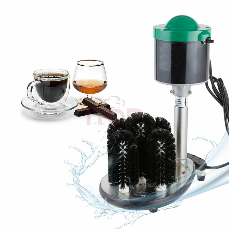 Meja kaca sikat pembersih mesin cuci kecil minum kaca botol cangkir sikat piring mesin Rinser mesin 240W Glassware Washer