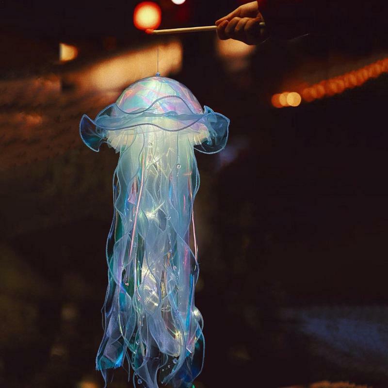 Mini sirena medusa LED lanterna fai da te sirena Party Decor Under The Sea Party Decor Babyshower ragazze sirena regali di compleanno