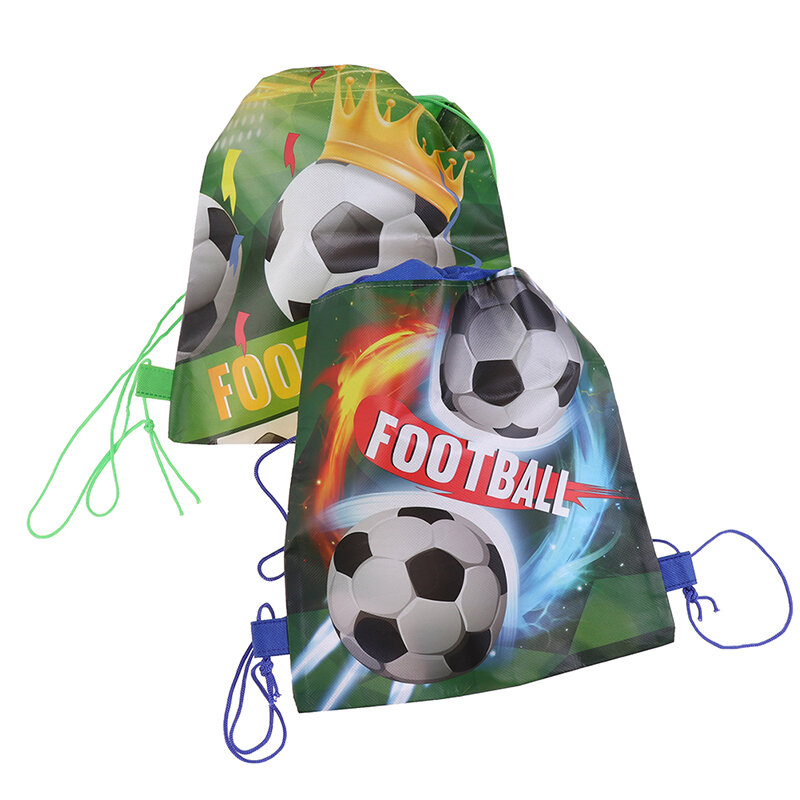 Fußball Thema Rucksack Glücklich Geburtstag Party Vliesstoffe Fußball Ball Kordelzug Geschenke Tasche