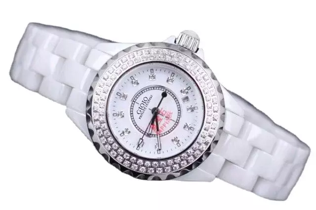 Relógio quartzo de luxo para homens e mulheres, diamantes cerâmicos, vestido feminino, relógios de moda strass, novo
