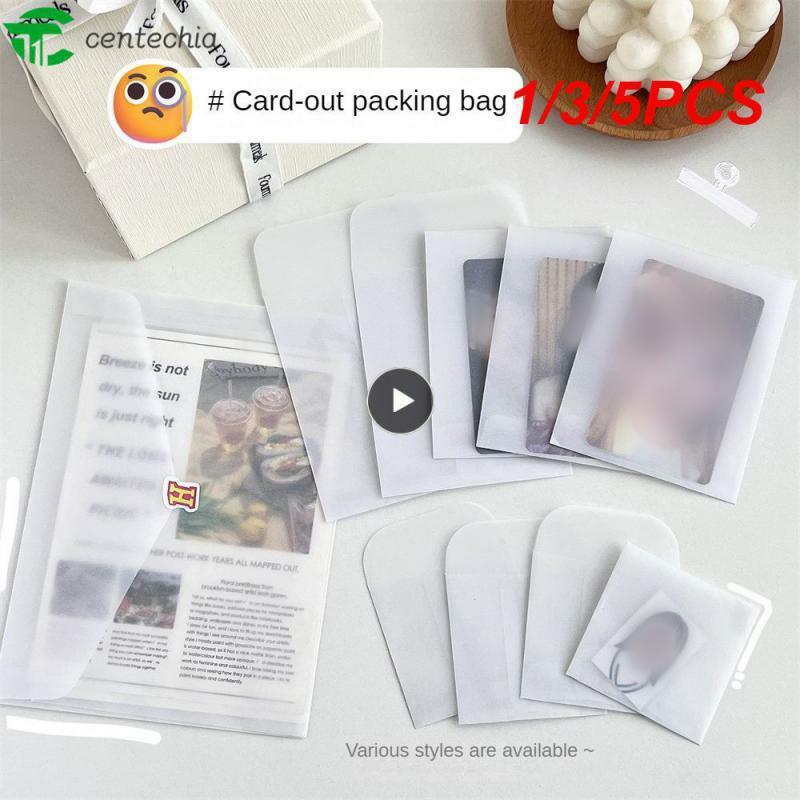 1/3/5PCS Protective Bag 17.5*12.5cm Durable And Environmentally Friendly Small And Portable Packing Bag Water Proof Card Cover