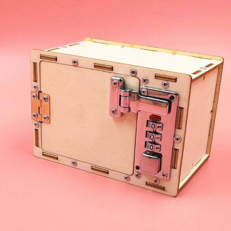 Jongens bouwspeelgoed Cryptex Strongbox voor Kid DIY Handcraft Assembly Toy