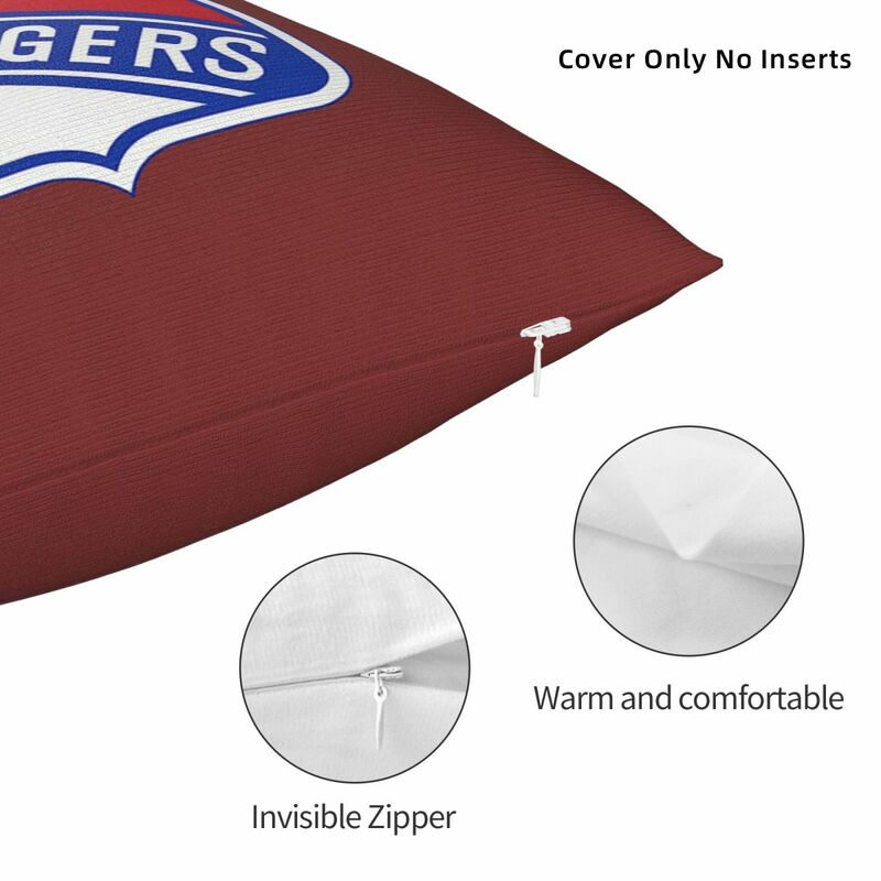Funda de almohada cuadrada The Great Rangers-york Icon, cubierta de cojín con cremallera decorativa, cómoda, para el hogar y la sala de estar