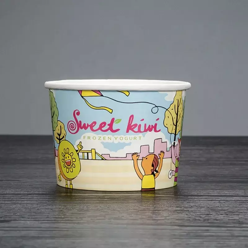 LOKYO 하이 퀄리티 일회용 아이스크림 종이컵, 욕조, 음료, 디저트 샵, 아이스 페이퍼 보울, 맞춤형 제품