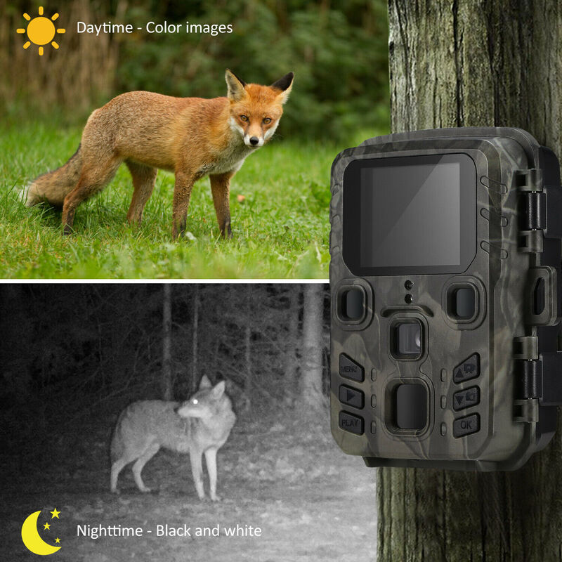 Kamera obserwacyjna myśliwska 20MP 1080P kamery outdoorowe do obserwacji przyrody Mini301 Night Vision pułapka na zdjęcia z czujnik PIR
